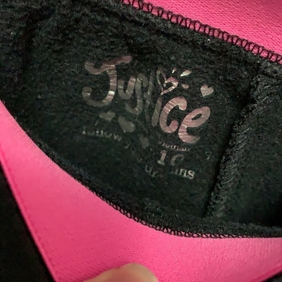 𝅺justice- black sweatpants with pink and white - Picture 5 of 6
